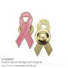 Breast Cancer Awareness Badges with Pin / Gold Magnet