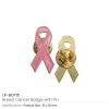 Breast Cancer Awareness Badges with Pin / Gold Magnet