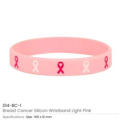 Breast Cancer Awareness Wristbands with Logo