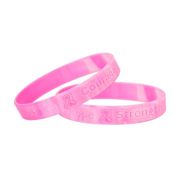 Breast Cancer Awareness Wristbands with Logo