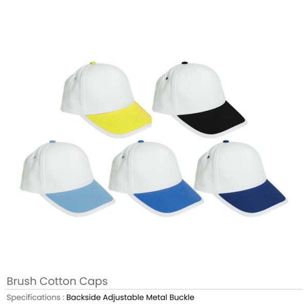 Brushed Cotton Branded Caps