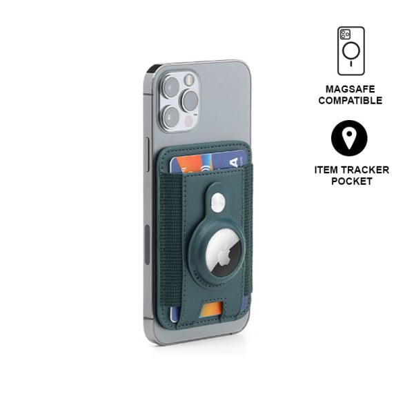 CHSN-4004-MARZ-Santhome-Magnetic-Phone-Cardholder-with-Santhome-Tag-Pocket-Dark-Greenunique88863b5 MARZ - Santhome® Magnetic Phone Cardholder with Santhome Tag Pocket - Dark Green
