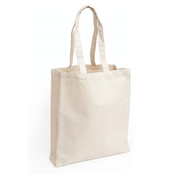 CT-101-Natural-Eco-Friendly-Cotton-Shopping-Bag-With-Gusset-Naturalunique5da3578 Eco Friendly Cotton Shopping Bag With Gusset - Natural