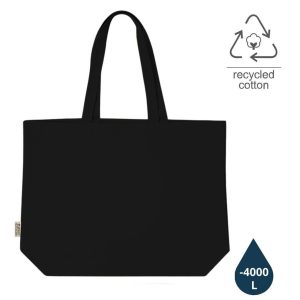 CTEN-2240-BORKUM-GRS-certified-Recycled-Cotton-Beach-Shopping-Bag-Black-uniquec294754 BORKUM - GRS-certified Recycled Cotton Beach / Shopping Bag - Black
