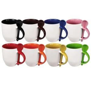 Ceramic Mug with Spoon