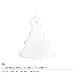 Christmas Tree Ceramic Personalized Ornaments
