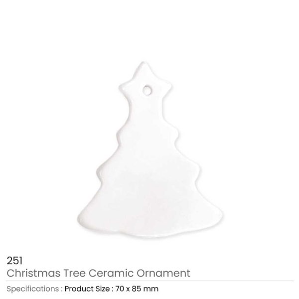 Christmas Tree Ceramic Personalized Ornaments