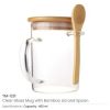 Clear-Glass-Mugs-with-Bamboo-Lid-and-Spoon-TM-031-250x250-1.jpg Promotional Travel Mug with Bamboo Lid and Spoon