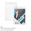 Clear Plastic ID Card Holder