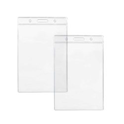 Clear Plastic ID Card Holder