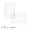 Clear Plastic PVC SWAG Cardholders