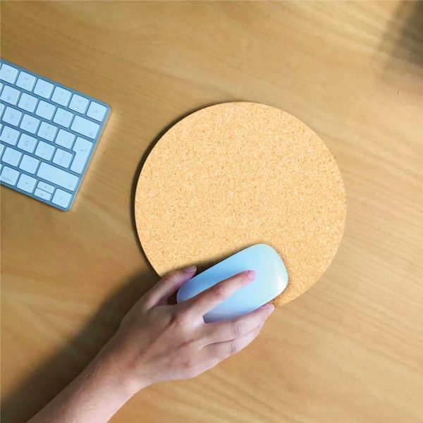 Eco-Friendly Cork Round Mouse Pads