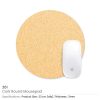 Eco-Friendly Cork Round Mouse Pads