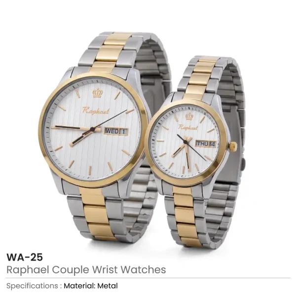Couple-Wrist-Watches-WA-25-Details-600x600-1.webp Couple Wrist Watches with Day and Date Function