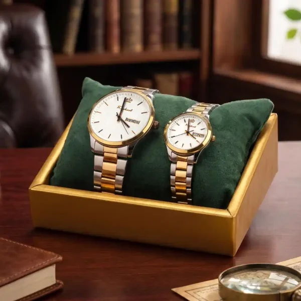 Couple-Wrist-Watches-WA-25-with-Box-600x600-1.webp Couple Wrist Watches with Day and Date Function