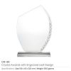 Engraved Leaf Crystal Awards