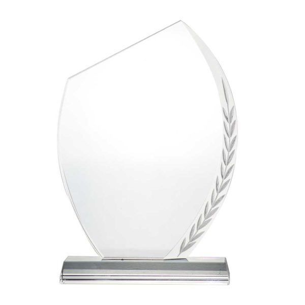 Engraved Leaf Crystal Awards