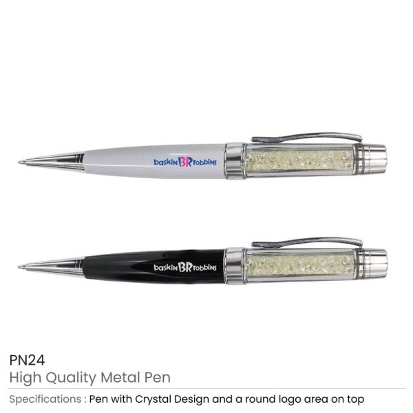 Crystal Metal Ballpoint Pens