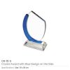 Crystals-Awards-CR-15-S-250x250-1.jpg Branded Crystal Awards with Blue Design on the side