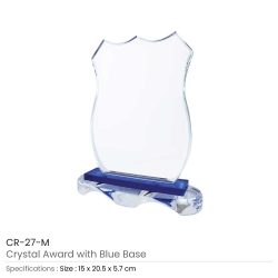 Crystals-Awards-CR-27-M-250x250-1.jpg Crystal Awards with Blue Base and Box
