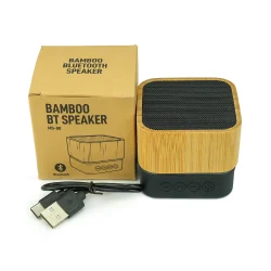Cube Bamboo Bluetooth Speaker | Speakers Branding