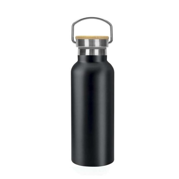 DWGL-3269-ALMERIA-Giftology-Double-Wall-Stainless-Steel-Bottle-500ml-Blackuniquef581785 ALMERIA - Giftology Double Wall Stainless Steel Bottle 500ml - Black