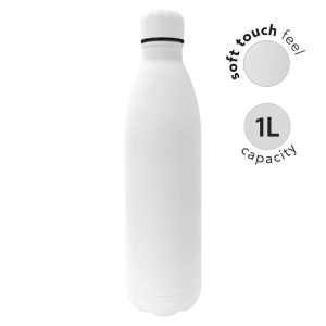 MODENA - Giftology Soft Touch lnsulated Water Bottle - 1L - White