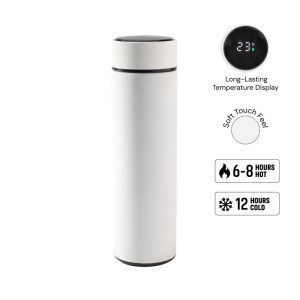 WAHA - Giftology Thermal Flask with LED Temperature Display 500ml - White