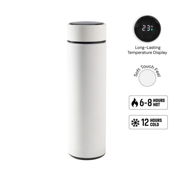 WAHA - Giftology Thermal Flask with LED Temperature Display 500ml - White