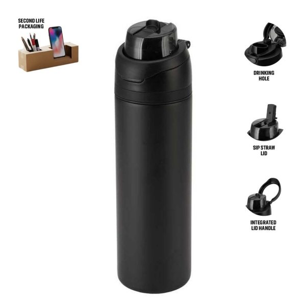 DWHL-3250-AERO-SIP-Hans-Larsen-Recycled-Stainless-Steel-Bottle-with-Dual-Sip-Lid-Blackuniquec3caacd AERO SIP - Hans Larsen Recycled Stainless Steel Bottle with Dual Sip Lid - Black