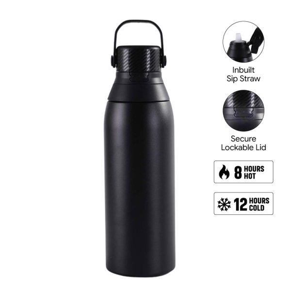 DWHL-3268-EVORA-Hans-Larsen-Double-Wall-Stainless-Steel-Vacuum-Bottle-750ml-Blackuniquee90e2c5 EVORA - Hans Larsen Double Wall Stainless Steel Vacuum Bottle - 750ml - Black