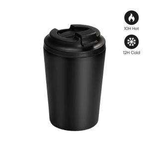 MILOS - Hans Larsen Double Wall Coffee Mug 350 ml - Black