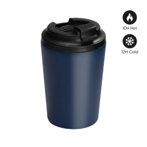 MILOS - Hans Larsen Double Wall Coffee Mug 350 ml - Navy Blue