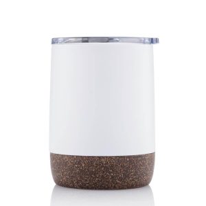 GOUDA - Hans Larsen Vacuum Mug With Cork Base - White