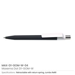 Dot-Pen-with-White-Clip-MAX-D1-GOM-W-04-250x250-1.jpg Dot Custom Printed Pens with White Clip