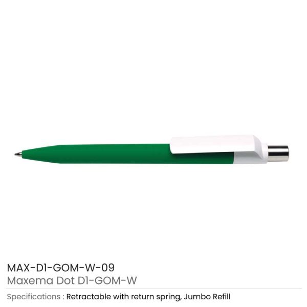 Dot-Pen-with-White-Clip-MAX-D1-GOM-W-09-600x600-1.jpg Dot Custom Printed Pens with White Clip