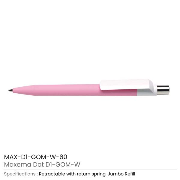 Dot-Pen-with-White-Clip-MAX-D1-GOM-W-60-600x600-1.jpg Dot Custom Printed Pens with White Clip