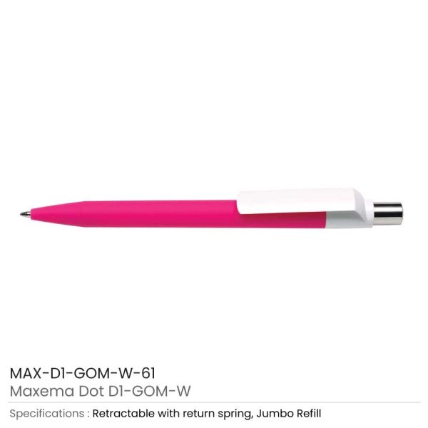 Dot-Pen-with-White-Clip-MAX-D1-GOM-W-61-600x600-1.jpg Dot Custom Printed Pens with White Clip