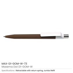 Dot-Pen-with-White-Clip-MAX-D1-GOM-W-73-250x250-1.jpg Dot Custom Printed Pens with White Clip