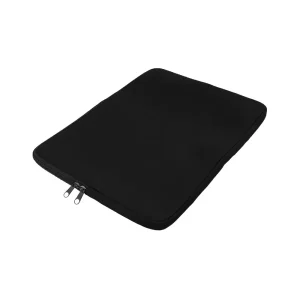 15-Inch Laptop Soft Sleeve, Double Zipper in Black Color