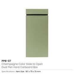 Dual Pen Box Slide to Open in Hard Cardboard Material For Pen Gift Sets