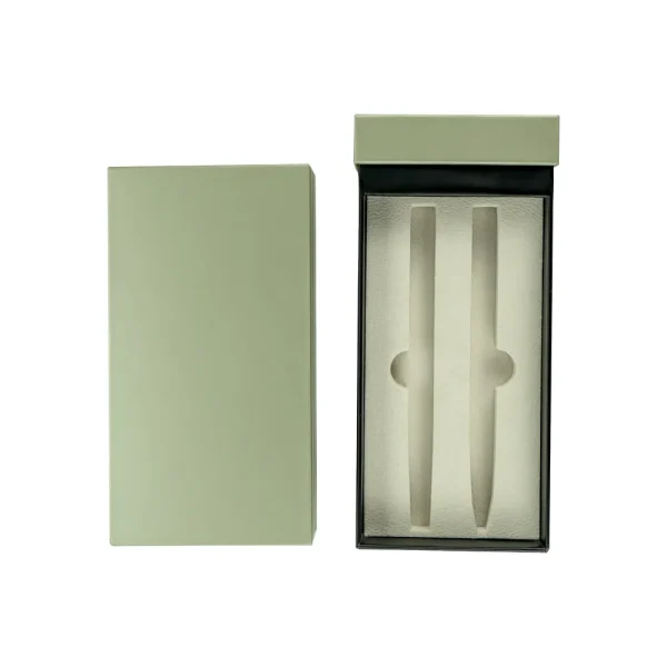 Dual Pen Box Slide to Open in Hard Cardboard Material For Pen Gift Sets