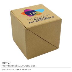 Branded ECO Paper Cube Box