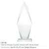 Flame-Shape-Crystal-Awards-CR-40-250x250-1.jpg Flame Shaped Crystal Awards with Glass base & Box