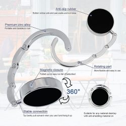 Foldable Metal Bag Holders and Hooks