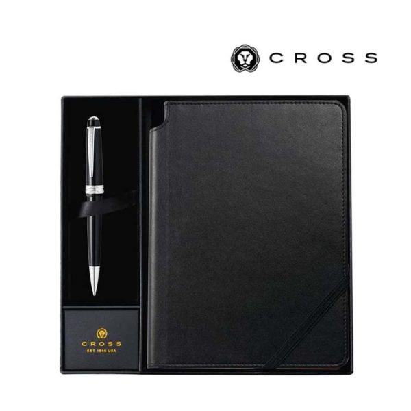 GSCR-5004-Cross-Bailey-Light-Resin-Ballpoint-Pen-with-Classic-Black-Journal-Gift-Setunique88863b5 Cross Bailey Light™ Resin Ballpoint Pen with Classic Black Journal Gift Set