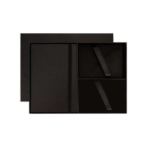 Cross Hardcover Notebook & 3pc Gift Box - Black