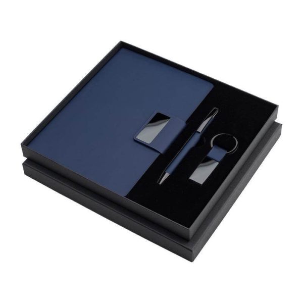 GSGL-9588-REGENT-Giftology-Set-of-Notebook REGENT - Giftology Set of Notebook, Keychain and Pen - Blue