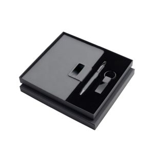 REGENT - Giftology Set of Notebook, Keychain and Pen - Grey