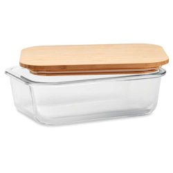 Glass Lunch Box with Bamboo Lid